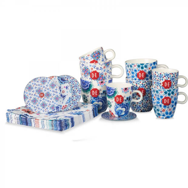 Douwe Egberts Dutch Indigo mok - dutch dots - 15 cl