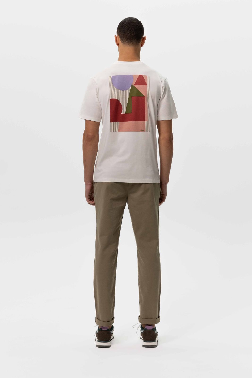 Wit T-shirt met artwork