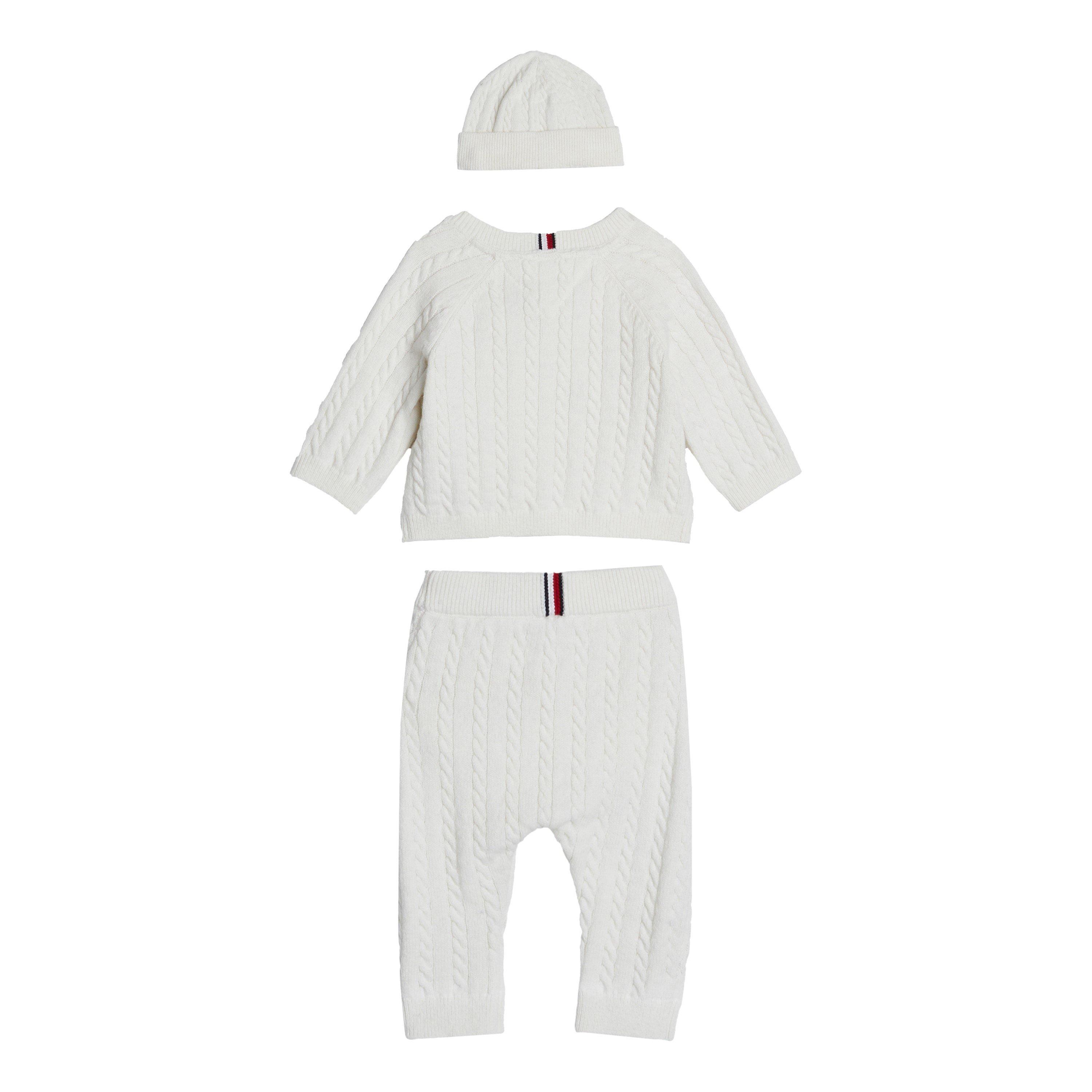 Tommy Hilfiger Sweater, Jogger and Hat Set Babies