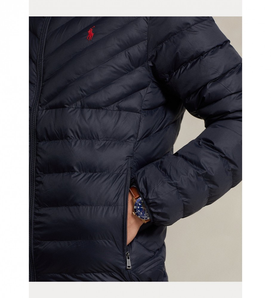 Jaqueta dobrável impermeável Ralph Lauren, azul marinho