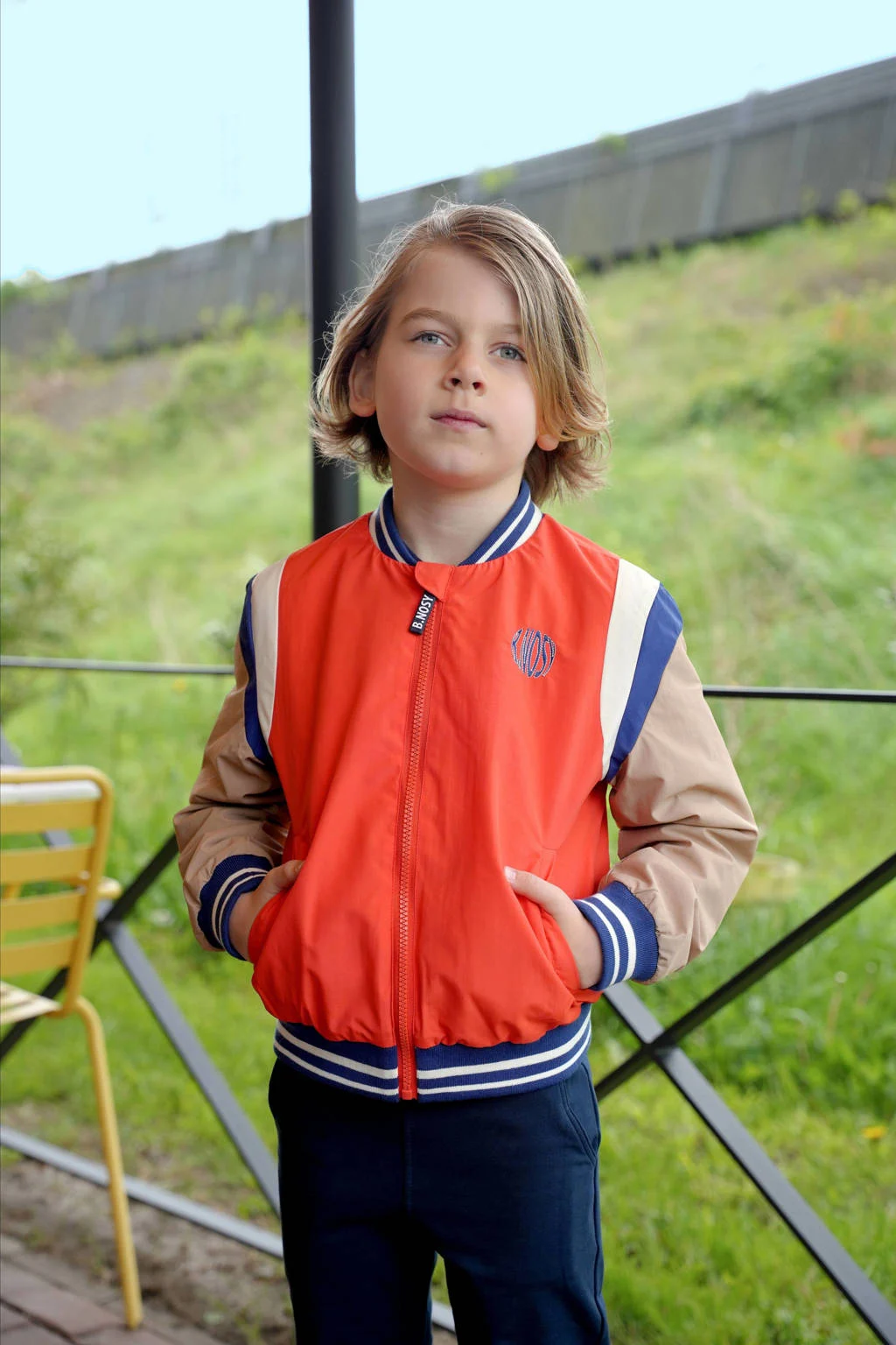 B.Nosy baseball jacket rood