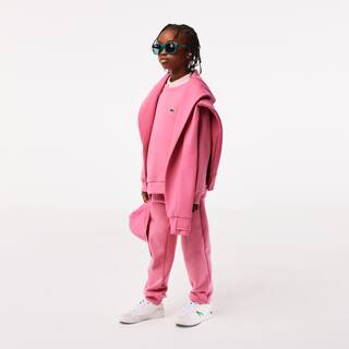 Sweatshirt enfant Lacoste en molleton de coton biologique Pullovers & Sweatshirts - Rose - Lacoste - Enfant