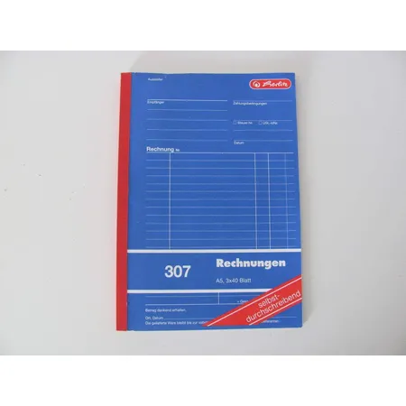 Herlitz Formularbuch Rechnung 3x40 Blatt selbstdurchschreibend
