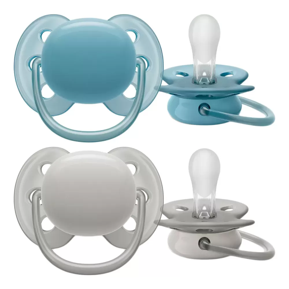Philips Avent Ultra Soft 6-18 mdr. - Blue/Grey