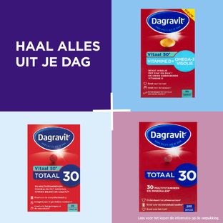 Dagravit Vitaal 50  Vitamine D   Omega-3 Visolie Capsules 90CP
