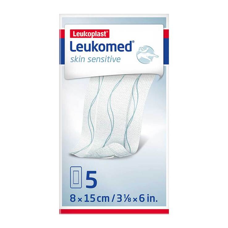 Leukomed® skin sensitive 8x15 cm, 5 St