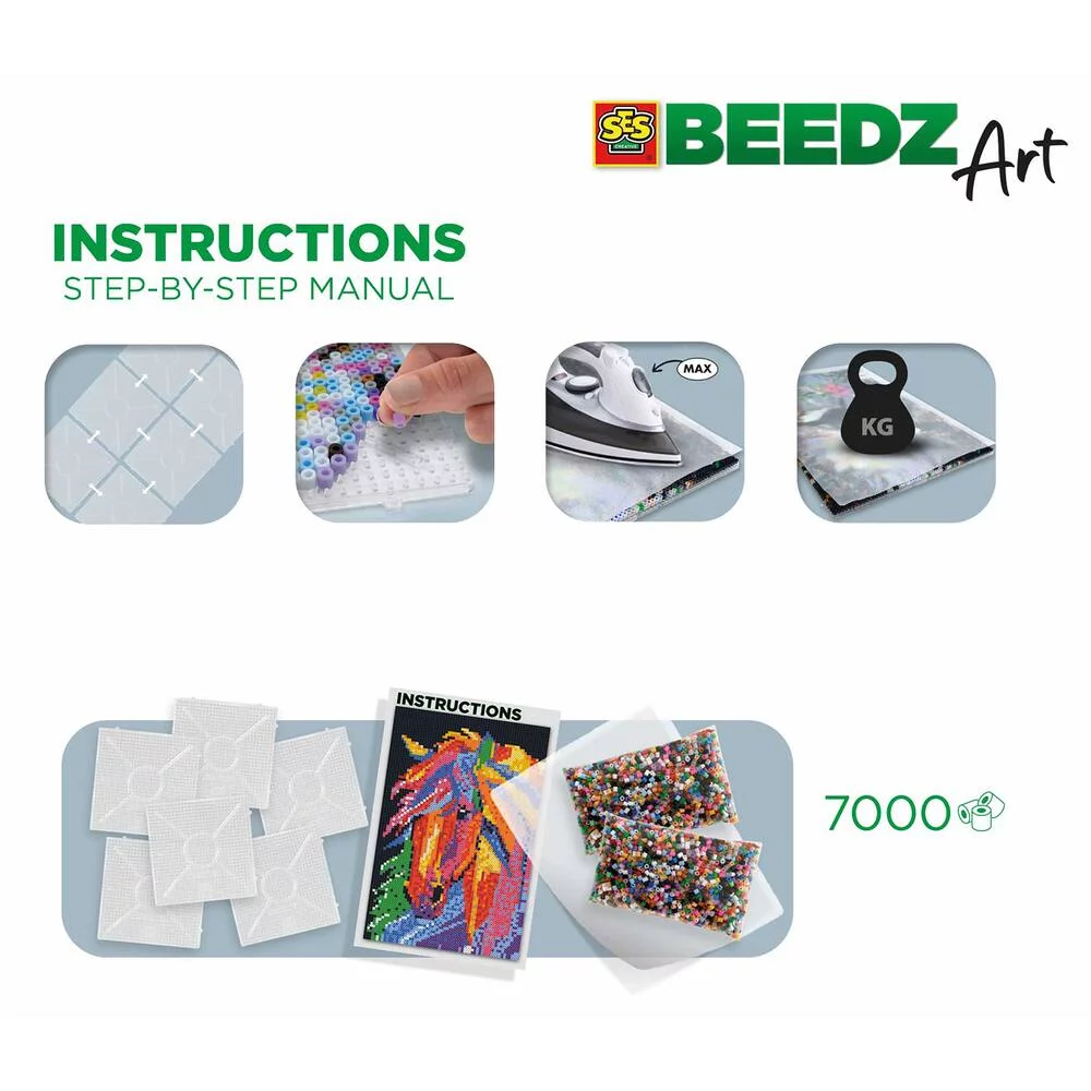 BEEDZ ART - CHEVAL FANTAISIE - PERLES A REPASSER