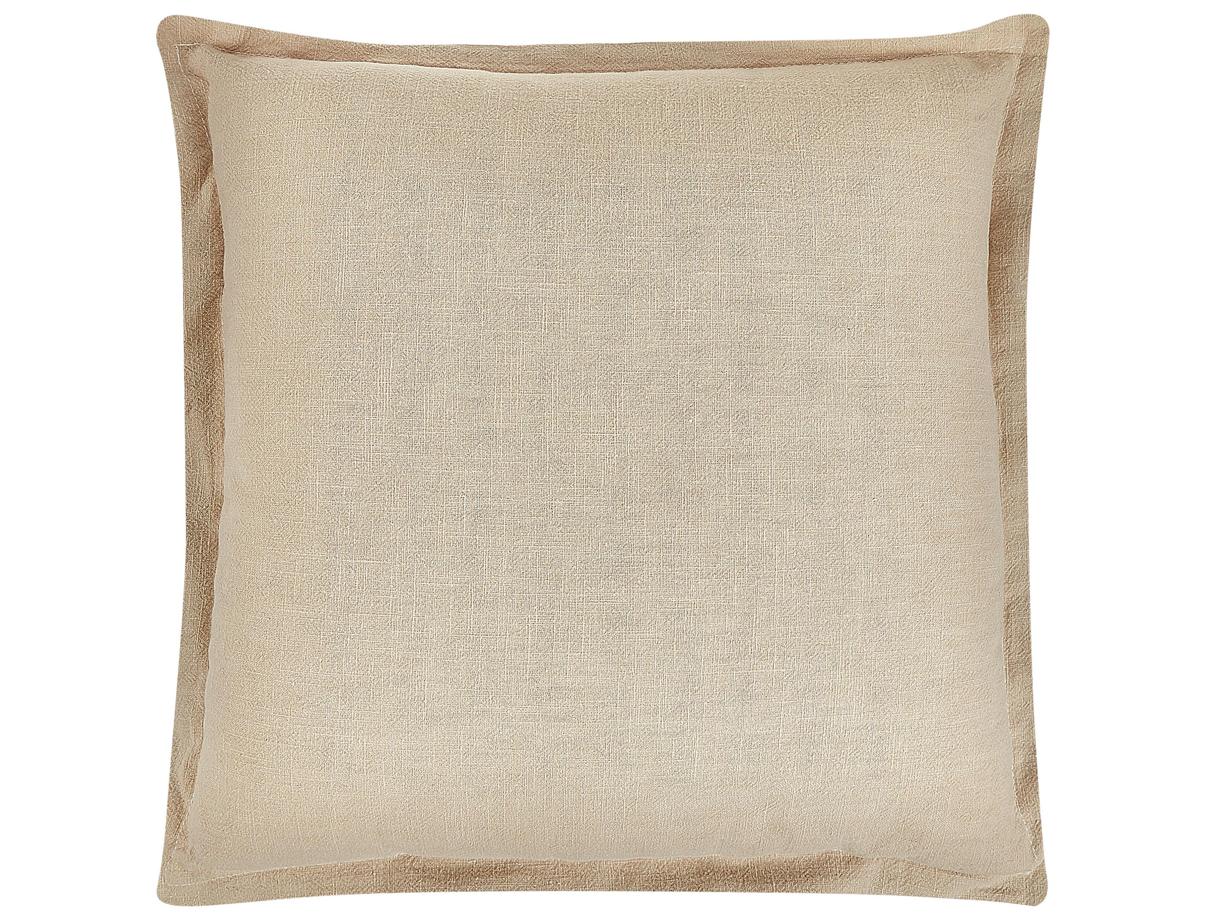 Set van 2 sierkussens GUZMANIA 45 x 45 cm Beige effen