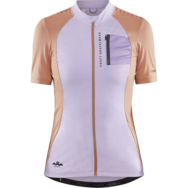 Maillot vélo CRAFT ADV OFFROAD SS JERSEY W LAVENDER-CLIFF