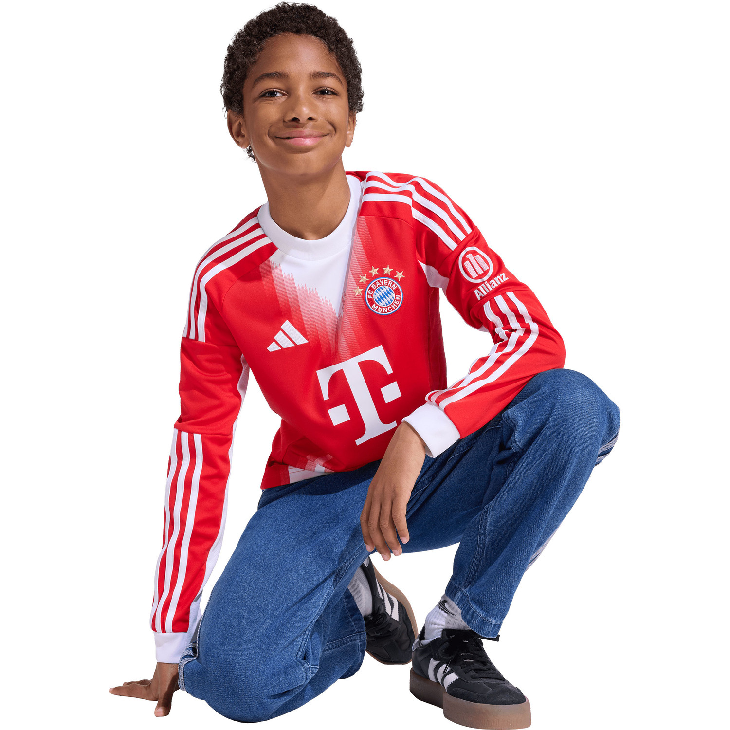 adidas Bayern München Thuis Shirt Longsleeve Kids