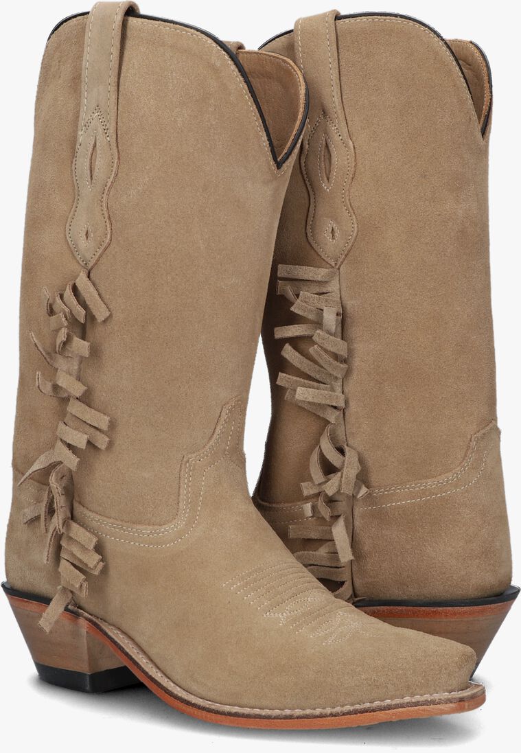 BOOTSTOCK beige bootstock cowboylaarzen ruffle sand women