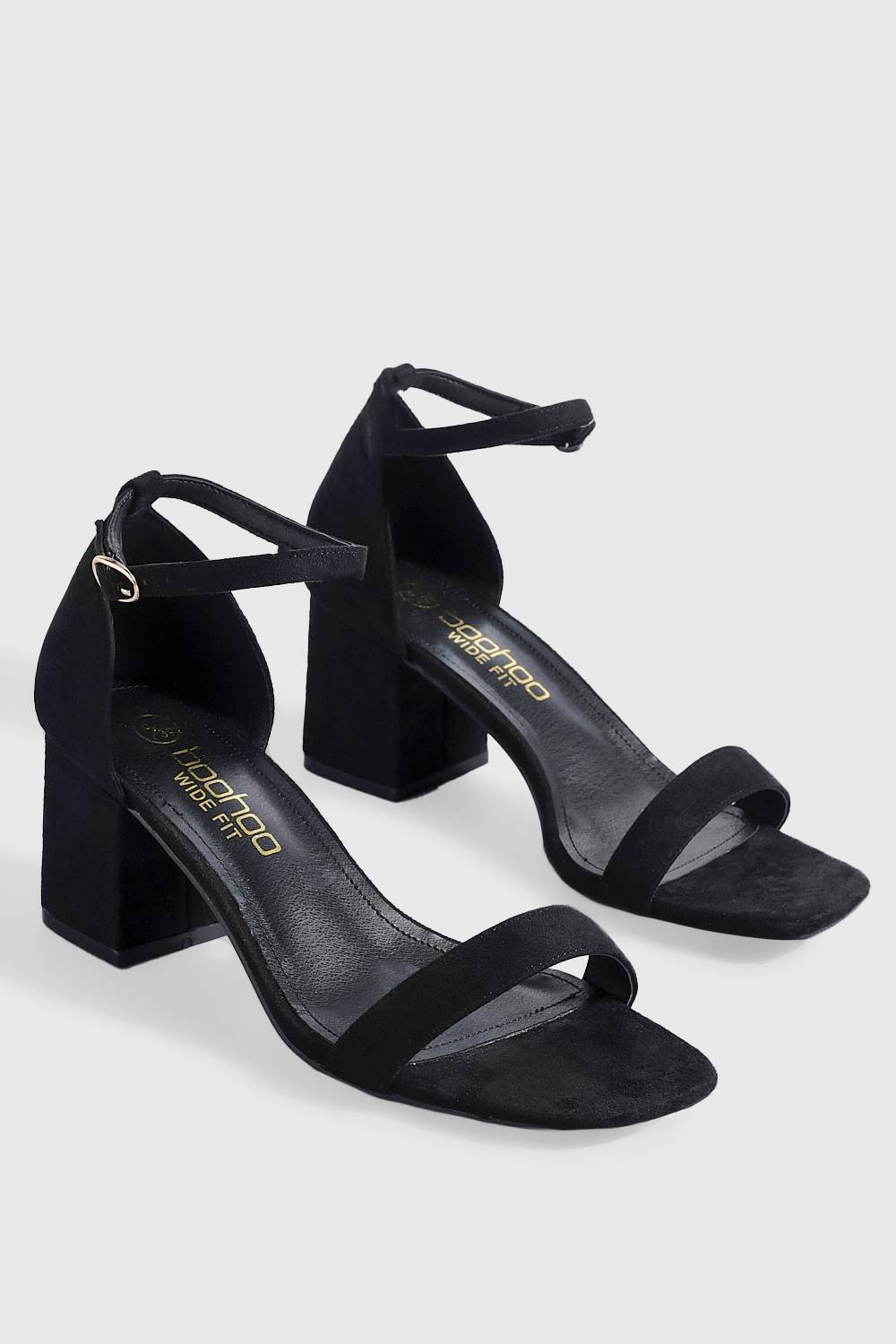 boohoo Talons à large chaussant, à bloc bas, quasi invisibles