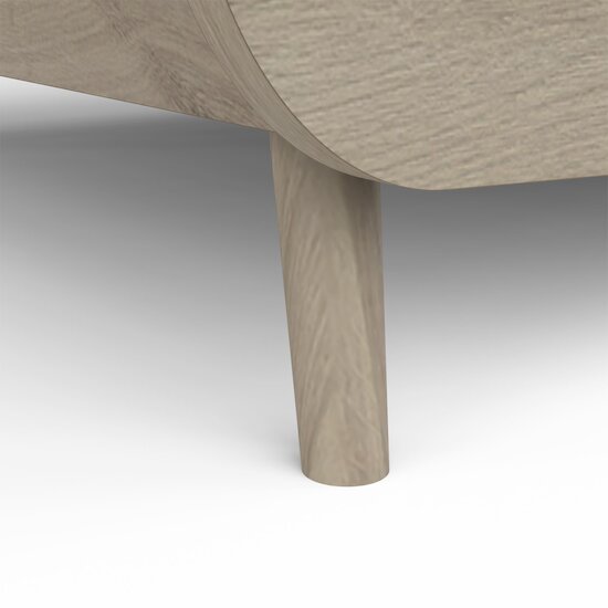 Firmiana Lit Bébé 70 x 140 + Kit évolutif inclus   Bleu Orage / Bois Naturel        de               CBA Meubles