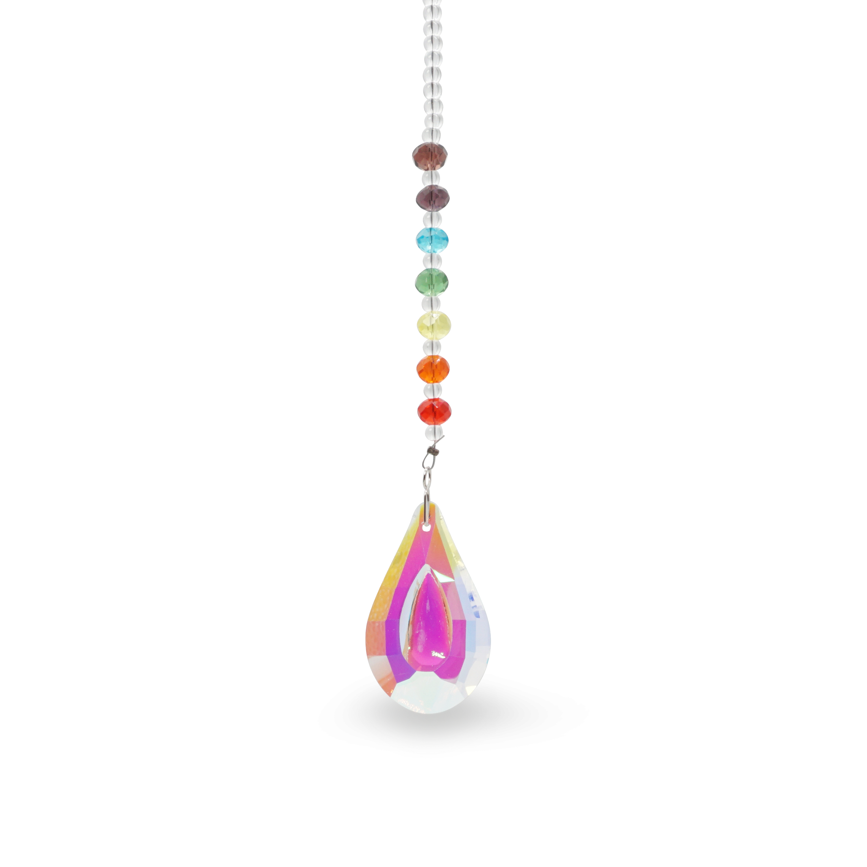(38cm) Kristall Fenster Deko Regenbogen Windspiel Sonnenfänger Anhänger Outdoor Accessoire