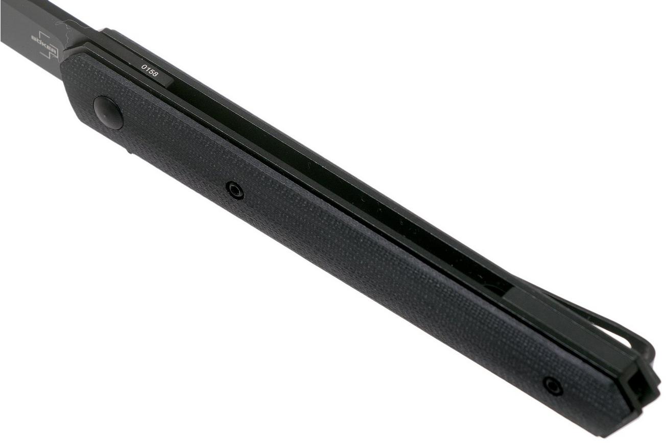 Böker Plus Kwaiken Air All Black G10 01BO339 zakmes, Lucas Burnley design