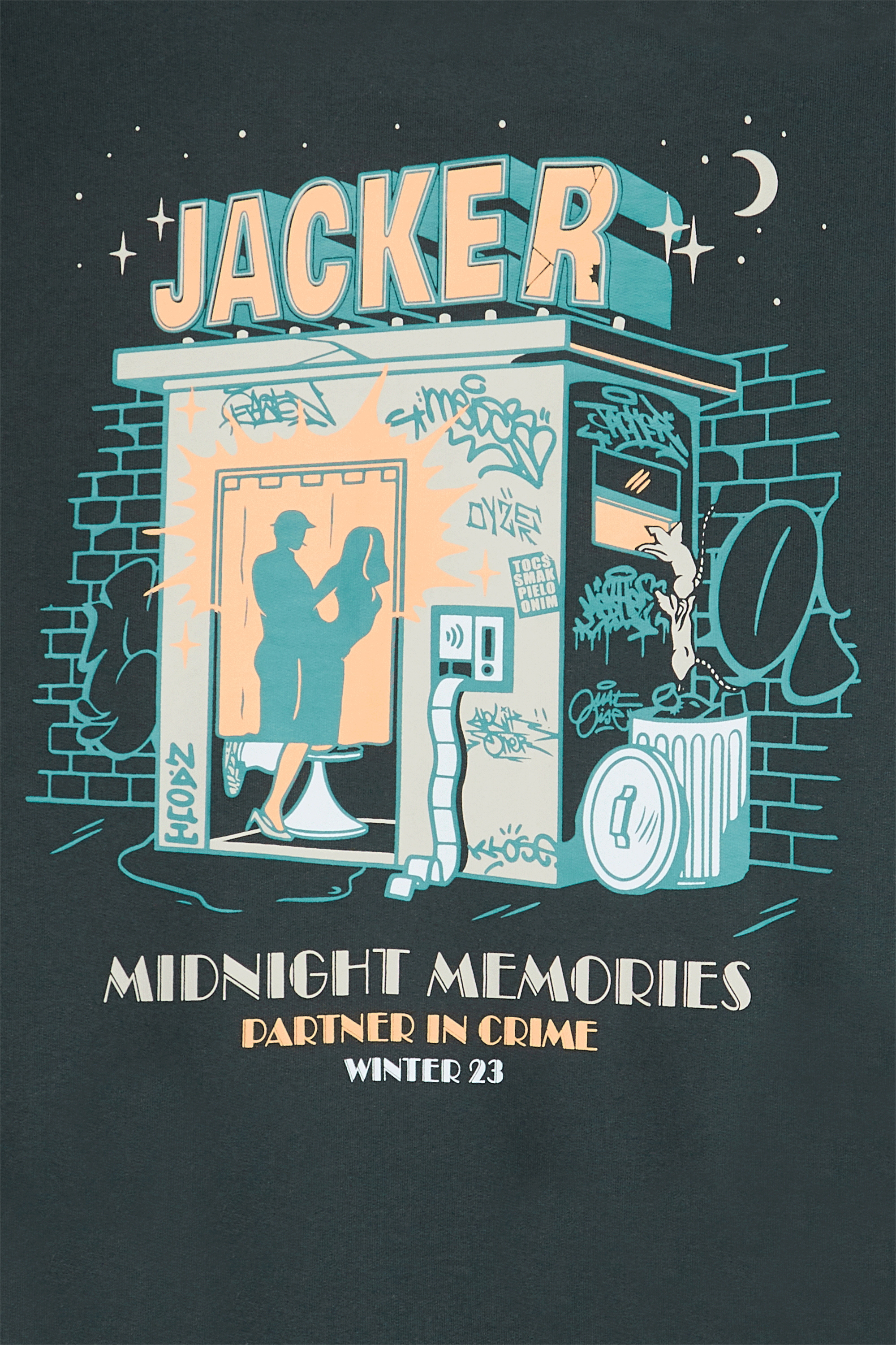 JACKER Hoodie  Memories Vert