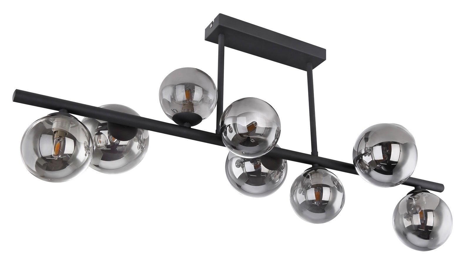 GLOBO LED Retrofit Deckenlampe Riha 86x30cm 35,8cm schwarz /grau