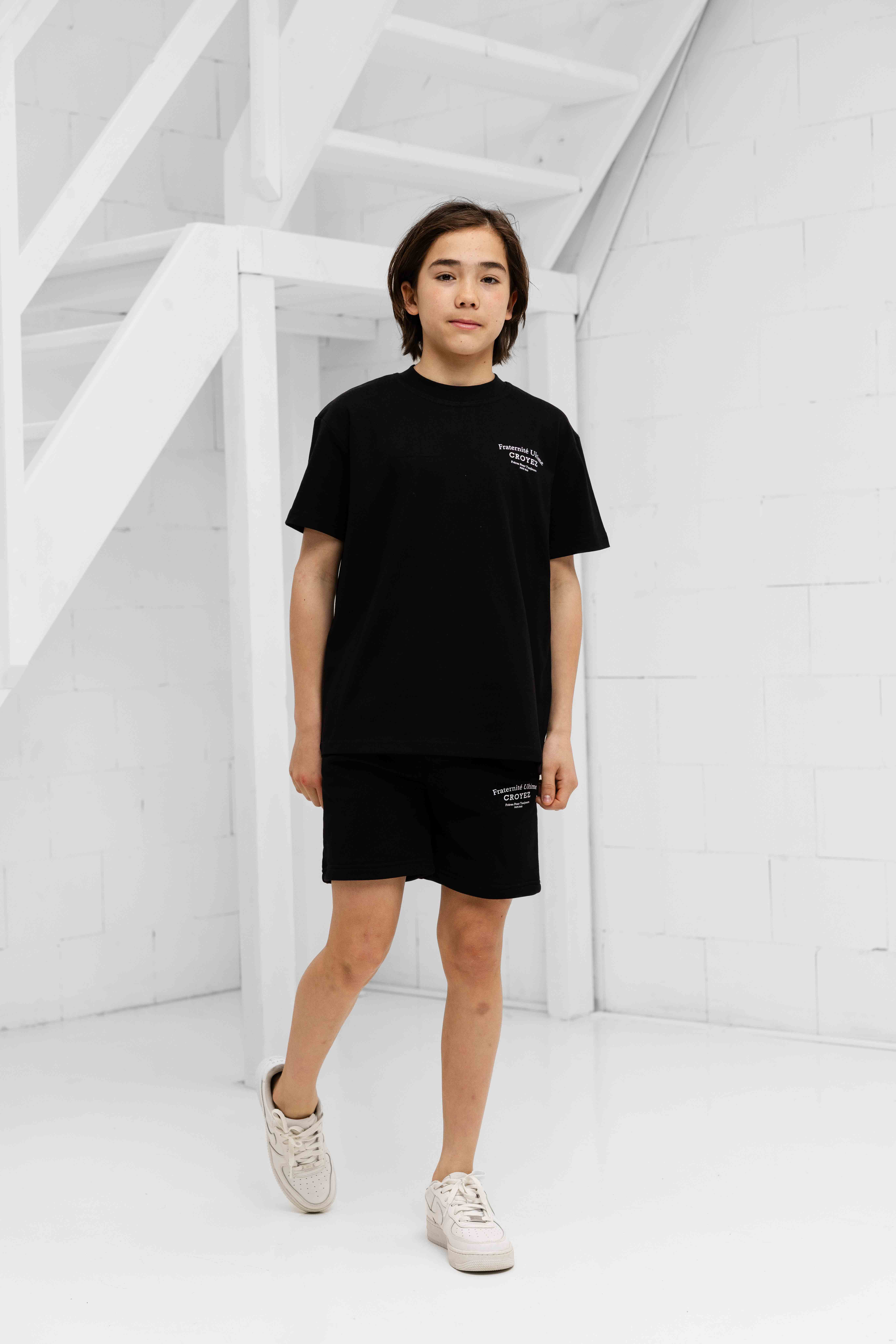Croyez Mini Fraternité T-Shirt Kids Zwart