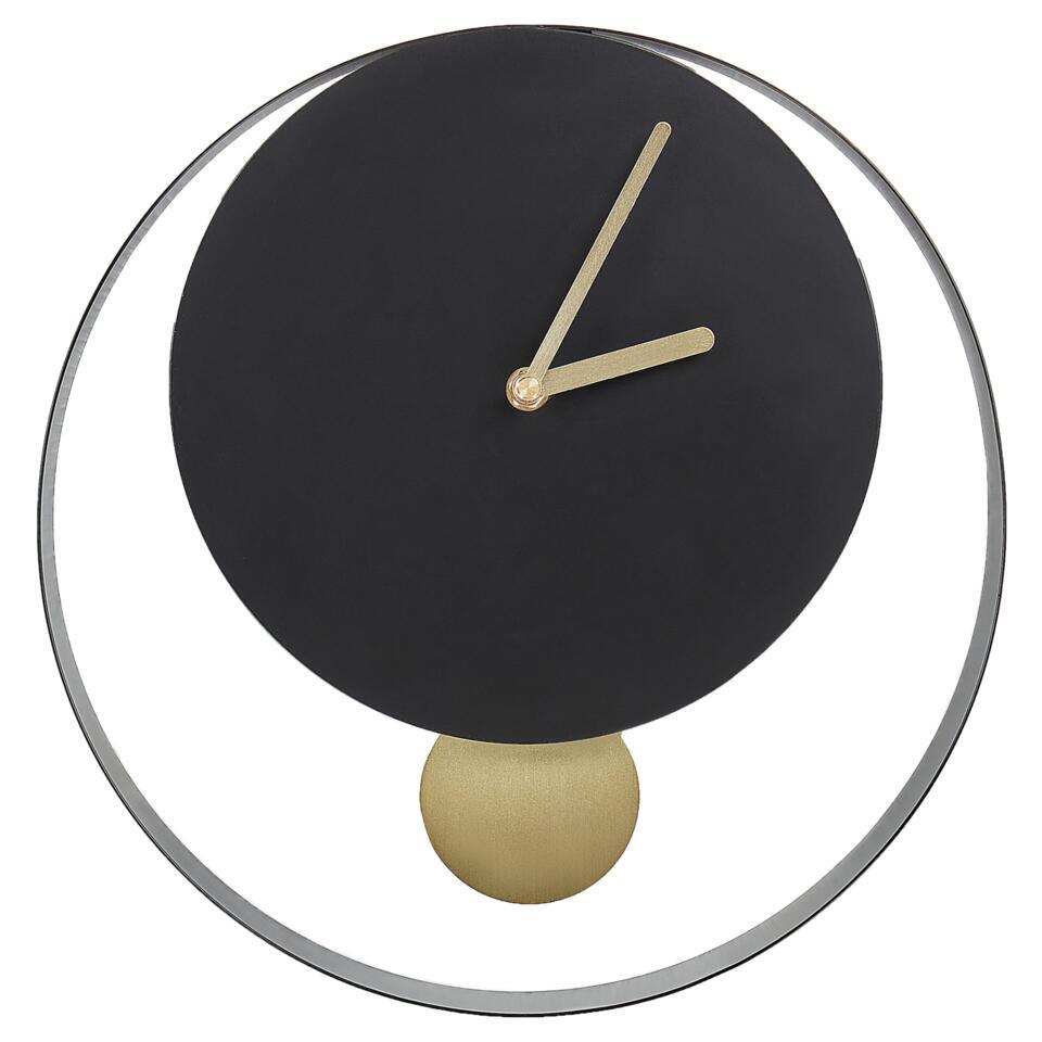 MAGLAND - Wandklok - Zwart/Goud - Staal