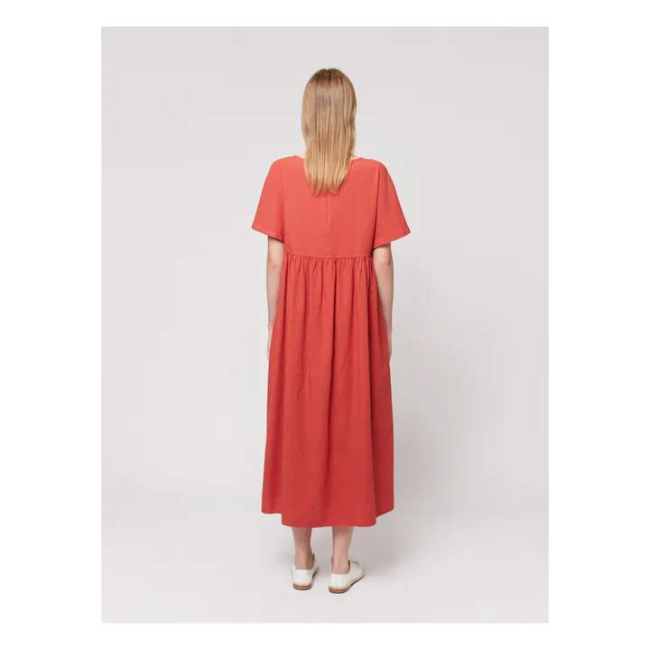 Bobo Choses Robe Loose Coton et Lin - Collection Femme  | Rouge