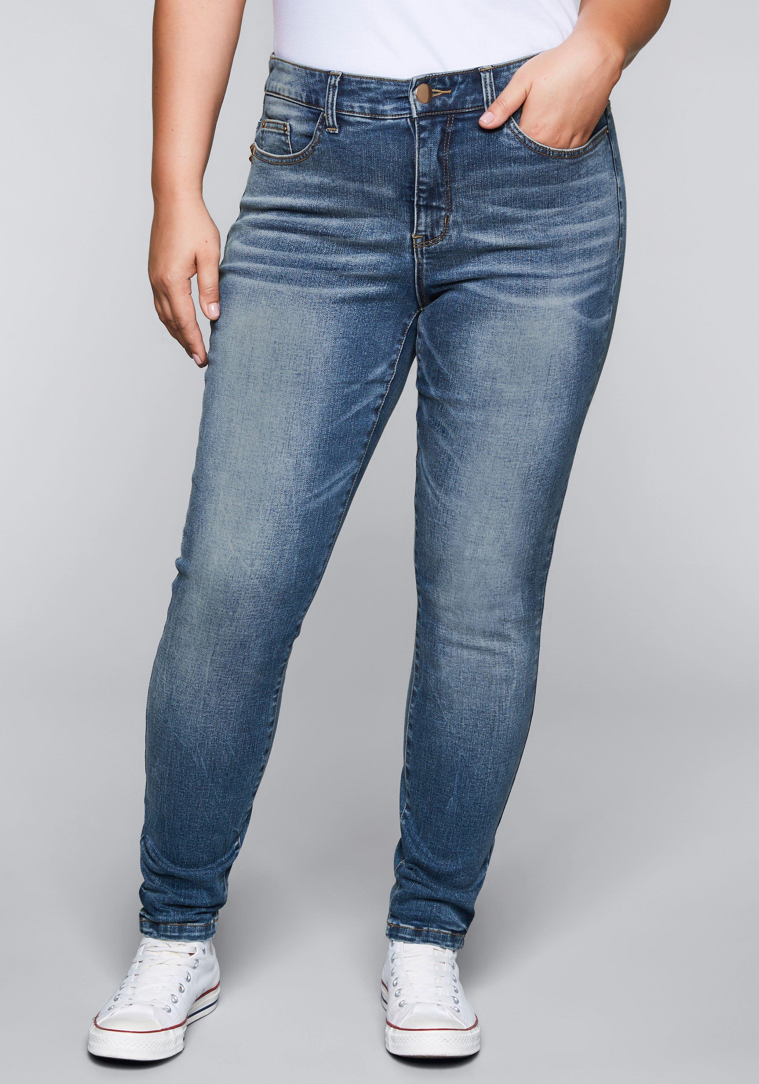 Skinny Stretch-Jeans mit Bodyforming-Effekt