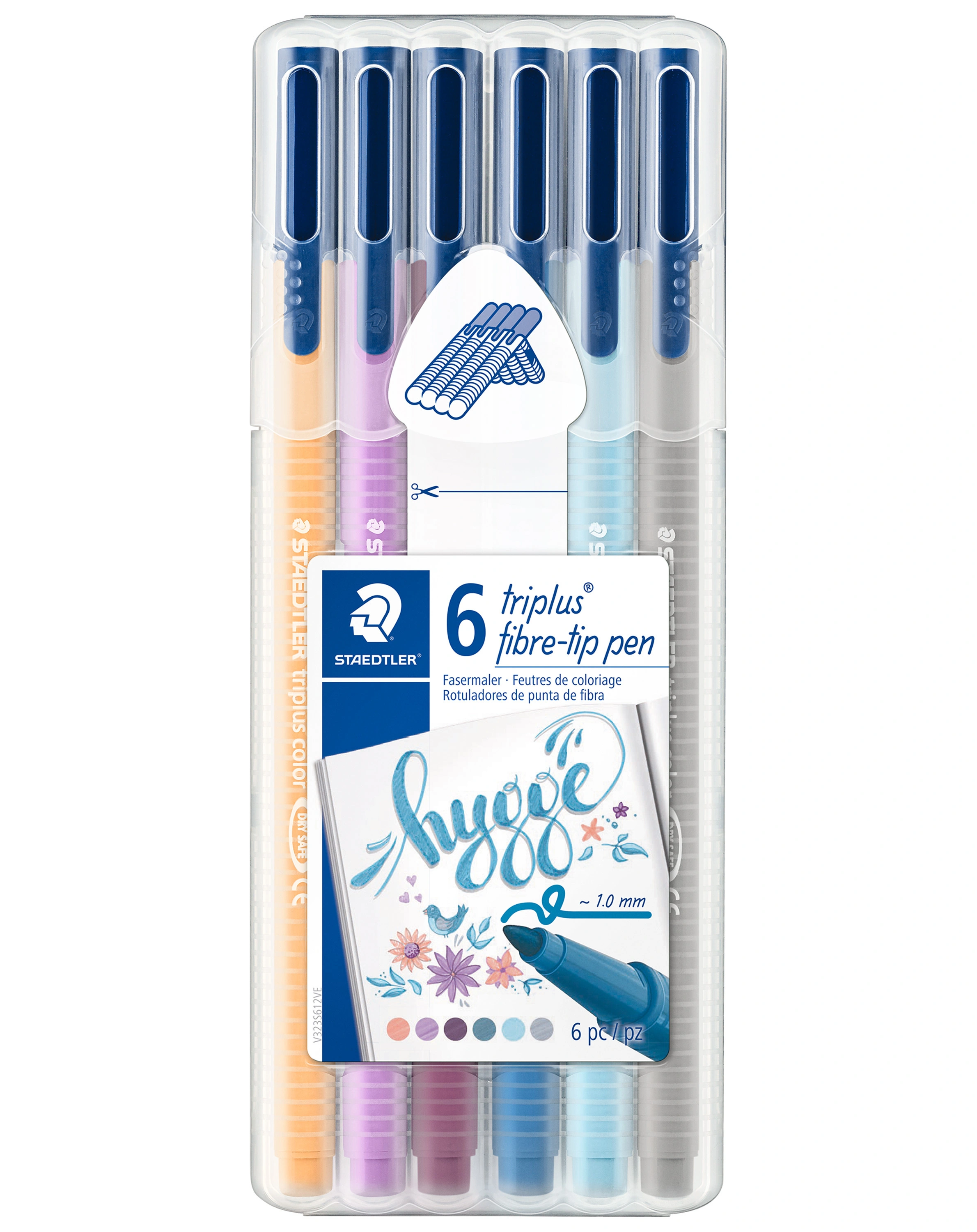 323SB6CS12 Fasermaler triplus® HYGGE in 6 Farben