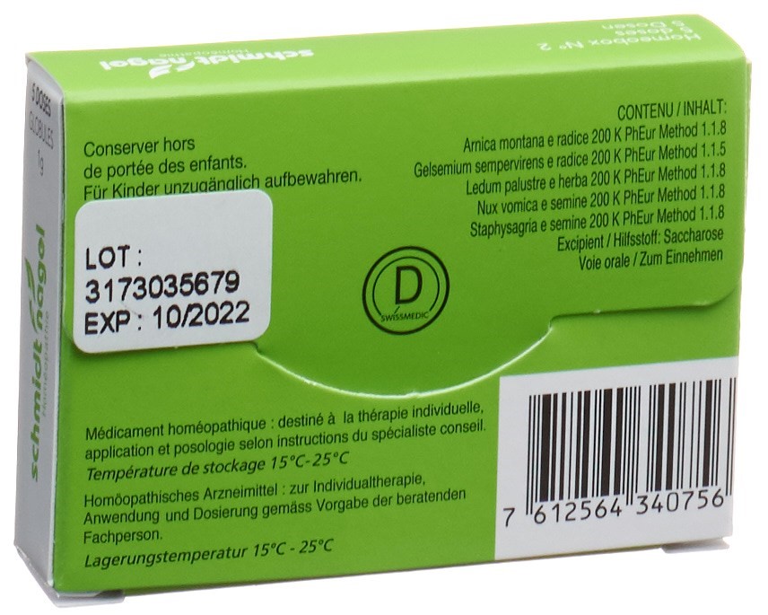 SCHMIDT-NAGEL HomeoBox 2<br>5 × 1 g, Globuli