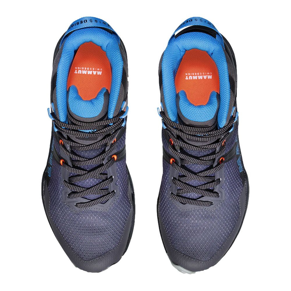 Mammut SERTIG II MID GTX - Chaussures de randonné Femme dark titanium-light gentian