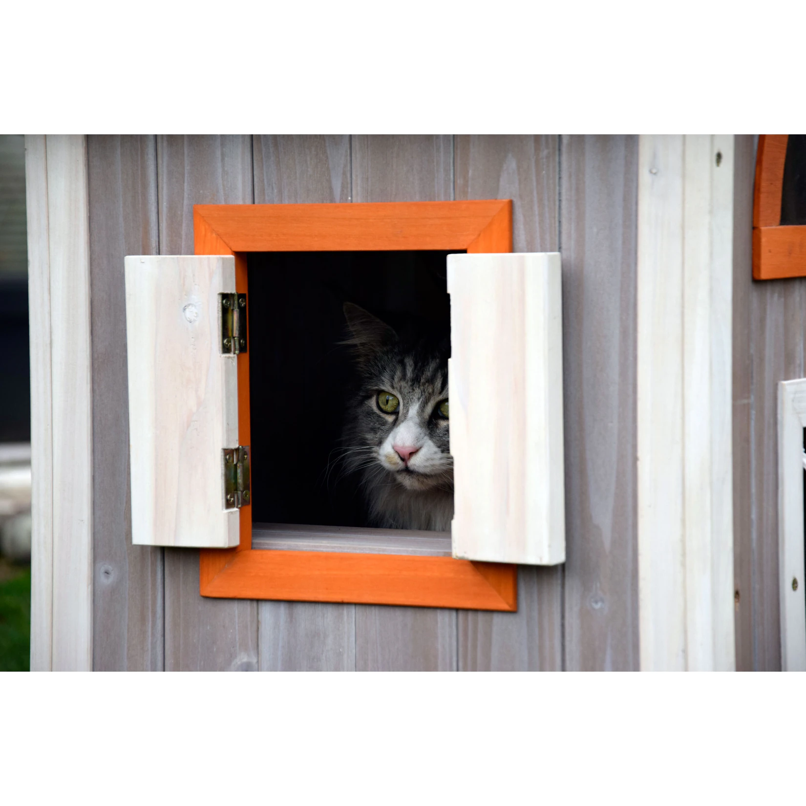 Dobar Großes Katzenhaus Fancy Cat aus Holz