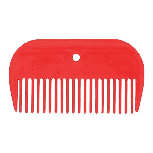 Pente de plástico Lincoln para crina, vermelho
