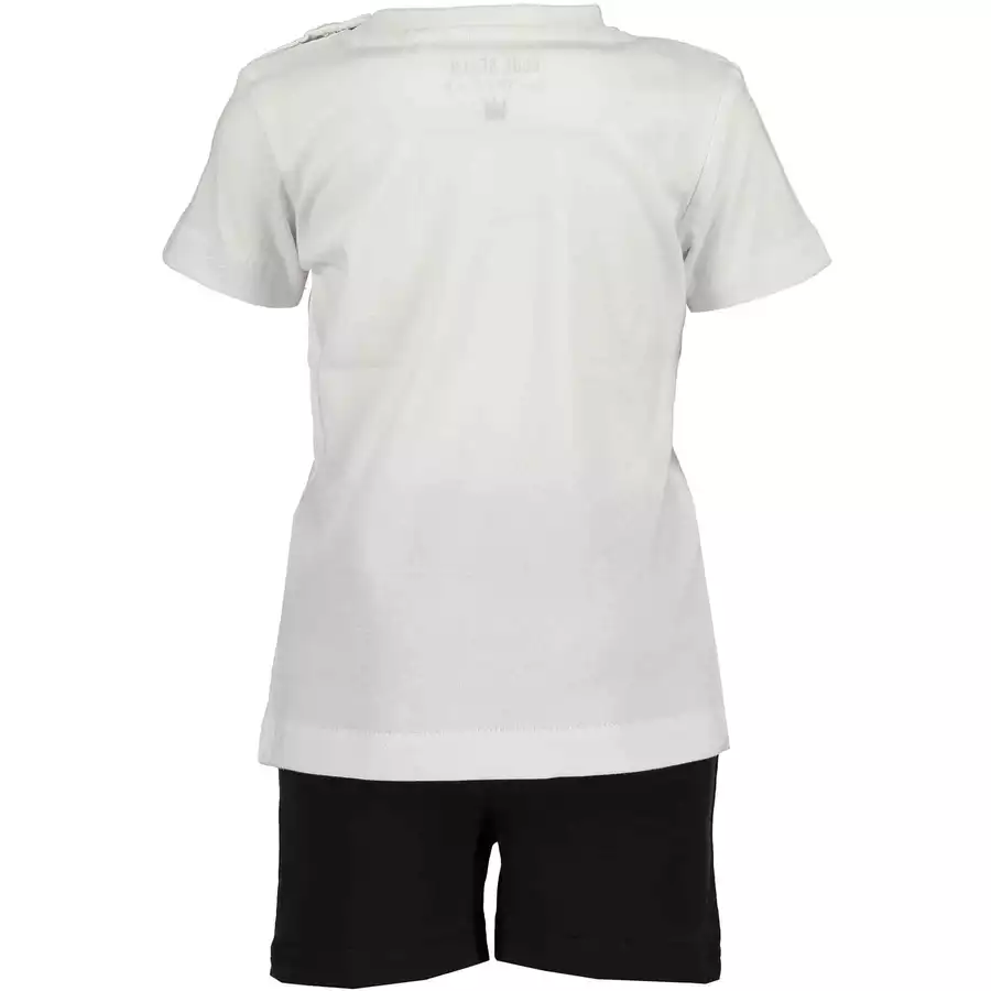 BLUE SEVEN Girls 2er Set T-Shirt + Capri Hose Weiss