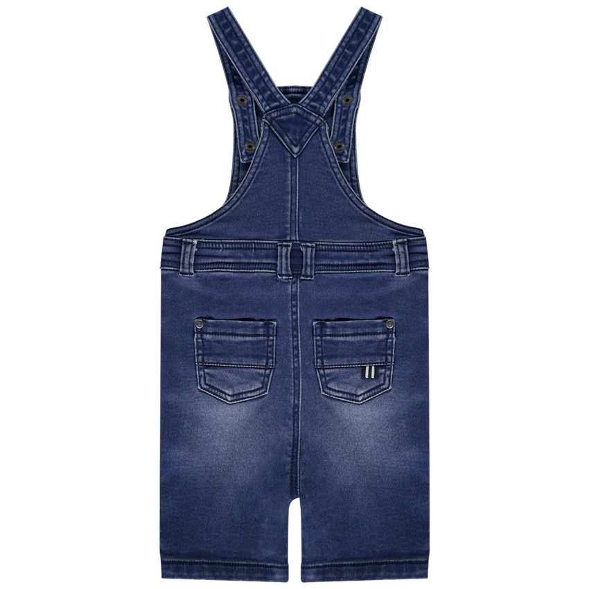 Salopette courte avec visuel voilier embossed pour bébé garçon