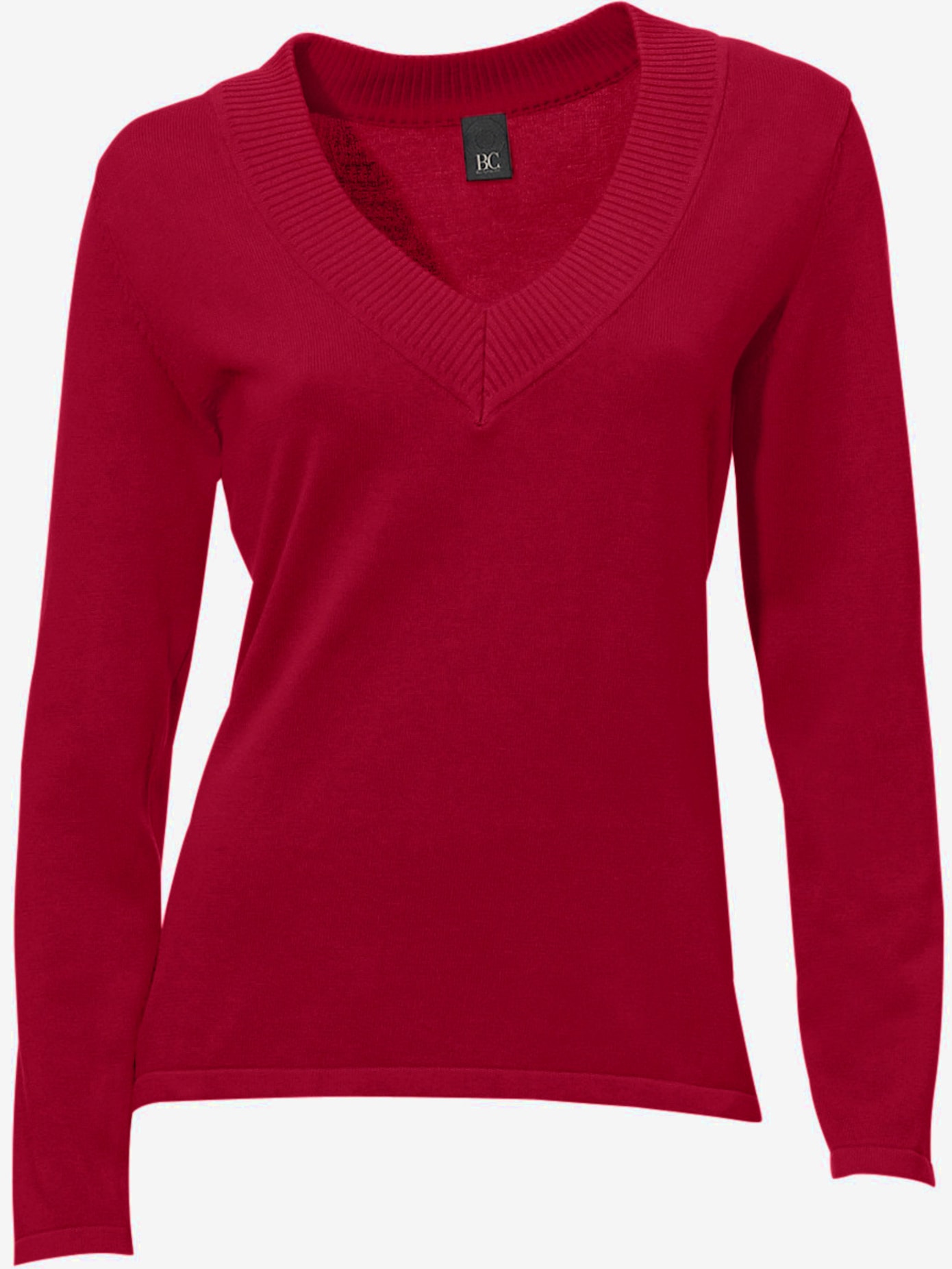 Joli pull basique à encolure en v