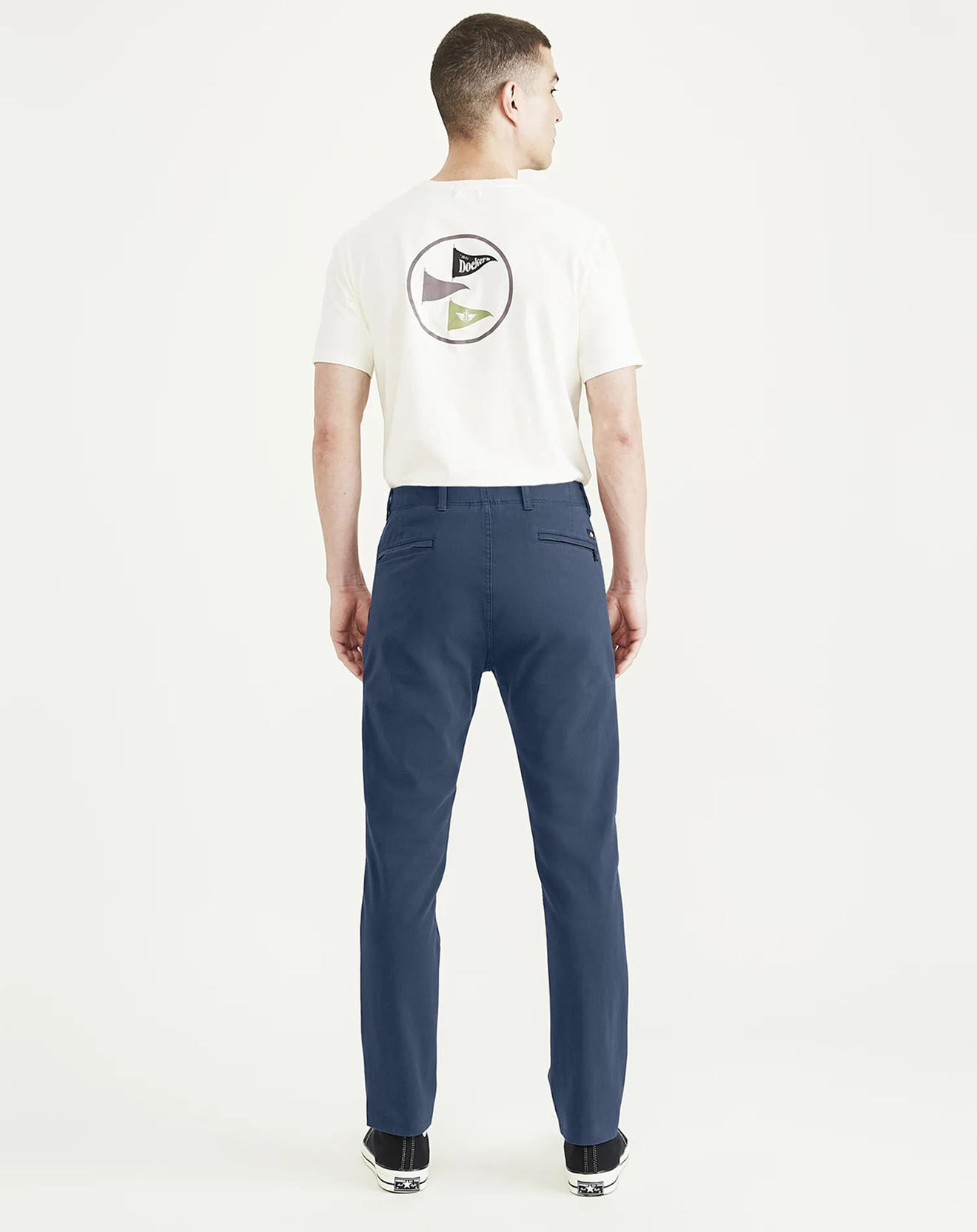 Dockers Pantalon Smart 360 Flex Alpha Slim bleu moyen