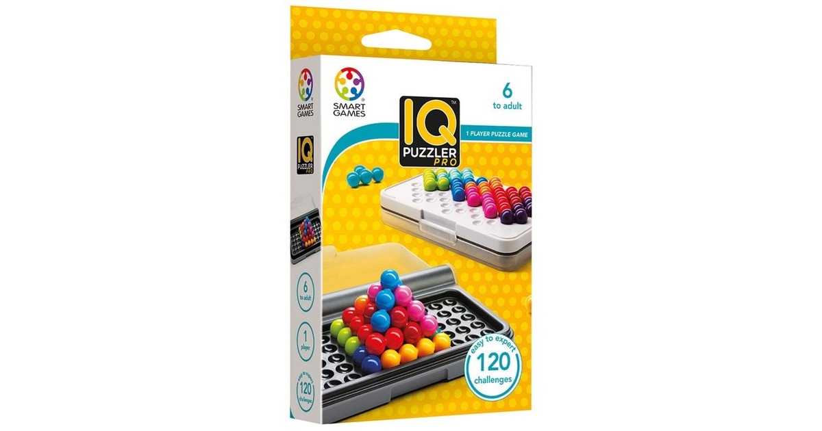 SmartGamesIQ Puzzler Pro Denkspel  (Nederlands, 1 speler, Vanaf 6 jaar, 120 opdrachten)
