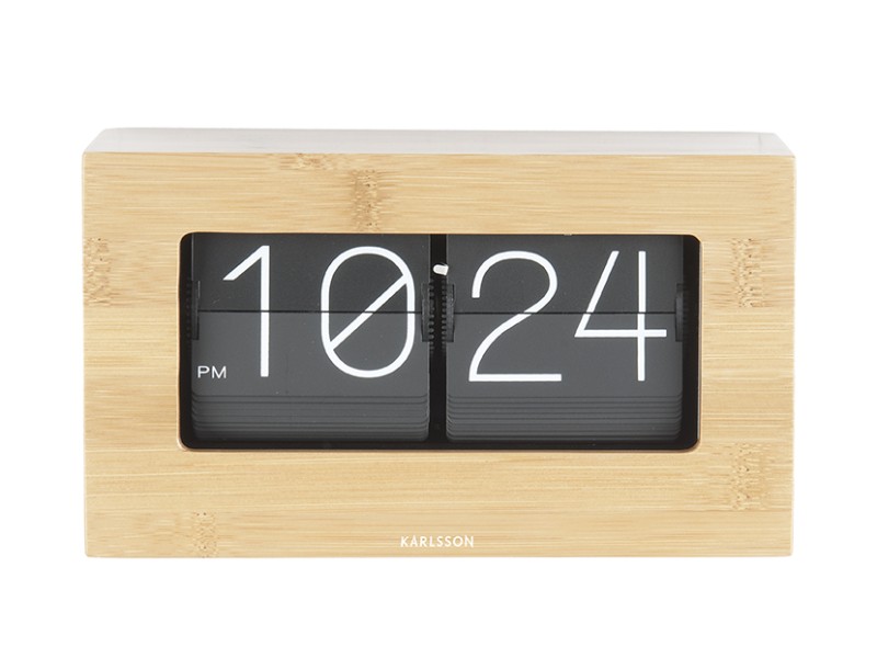 Wall/Table Clock Boxed Flip KA5620BK Black