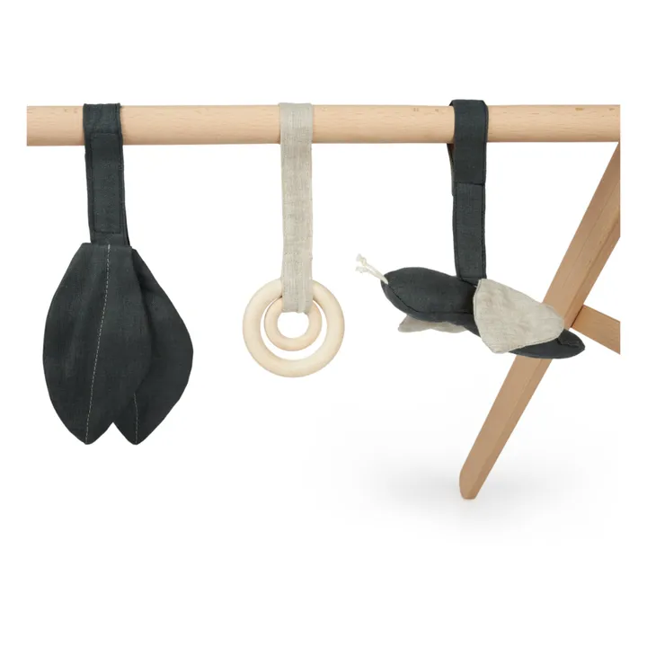 Nobodinoz Arche d'éveil en bois et ses jouets - Lin français