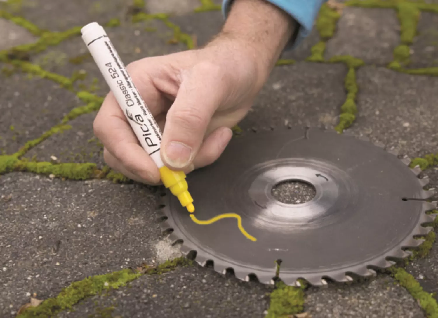 Pica 524/44 Lakmarker - Rond - Geel - 2-4mm