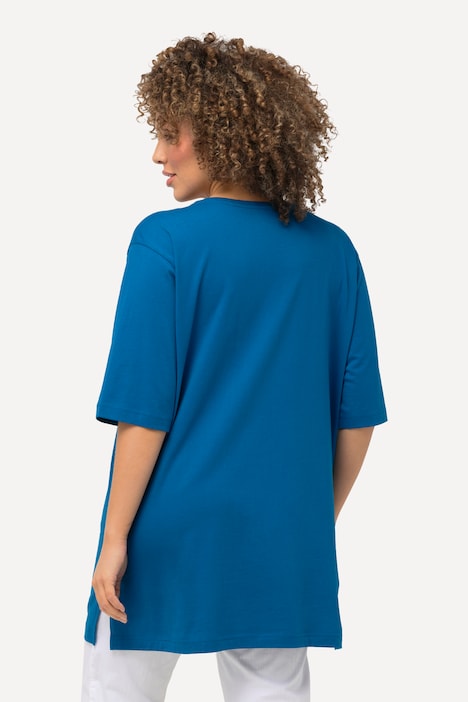 T-Shirt, V-Ausschnitt, Relaxed, Halbarm