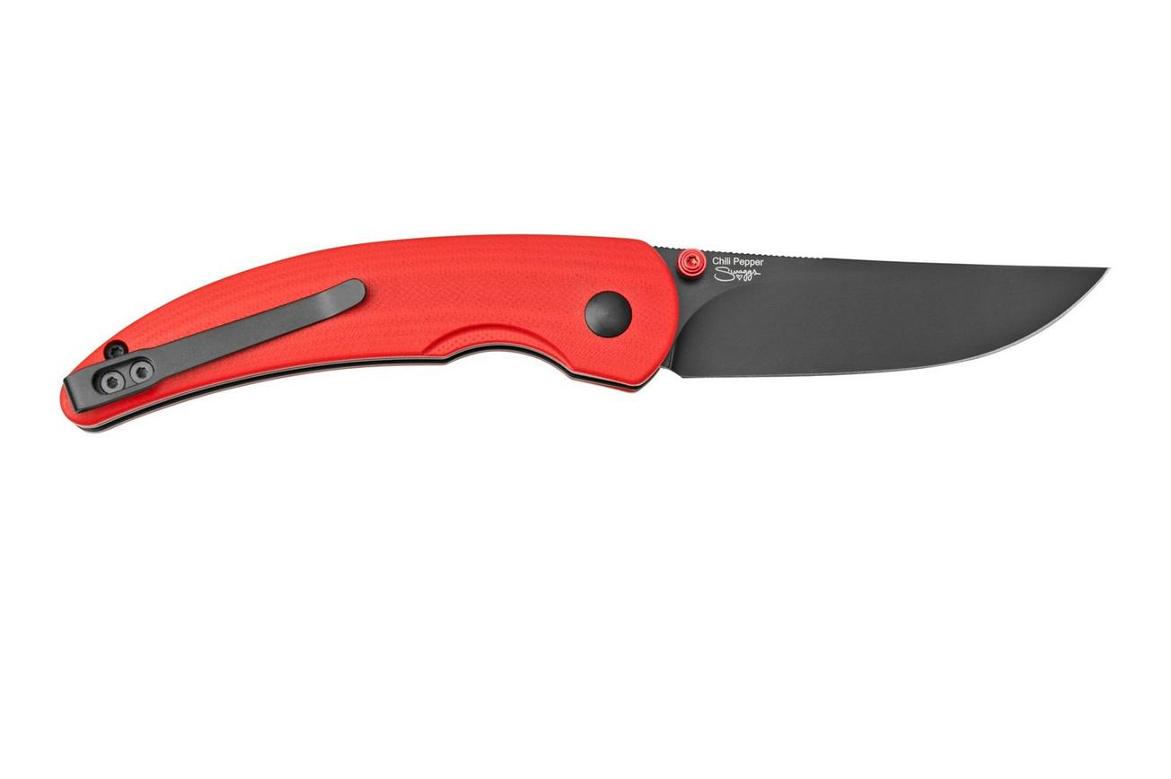Kizer Vanguard Chili Pepper V3601C1 Red G10 zakmes, Swaggs design