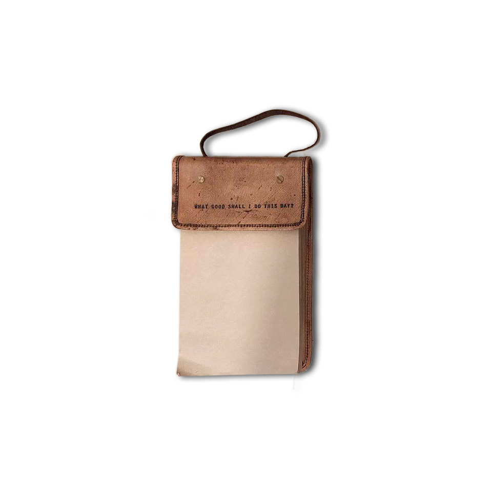 Notizblock 'Selene' aus Leder, braun, H 23 cm, B 15 cm, L 4 cm günstig bestellen