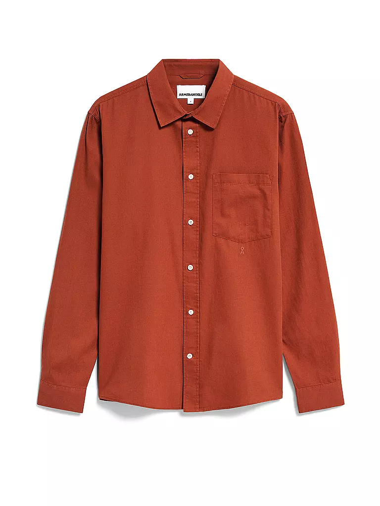 ARMEDANGELS Hemd Regular Fit DAANIL orange