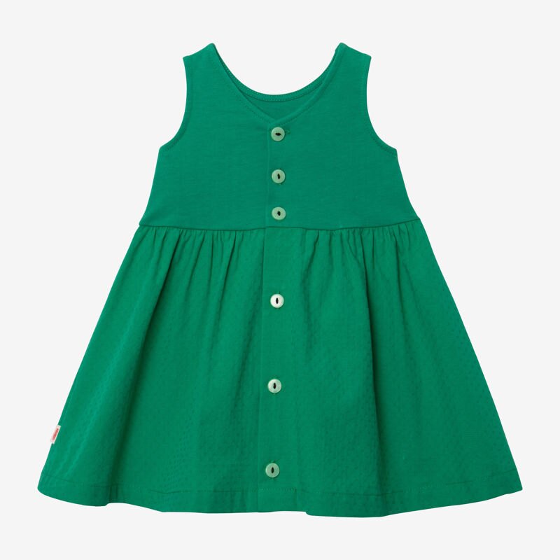 Robe bébé fille bi matière verte Catimini Vert