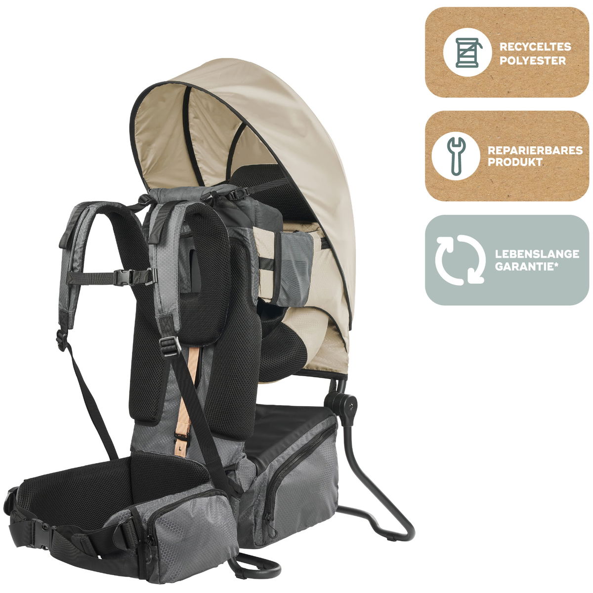 BabymoovBabymoov   Kindertrage Moov and Hike inkl. Regenschutz