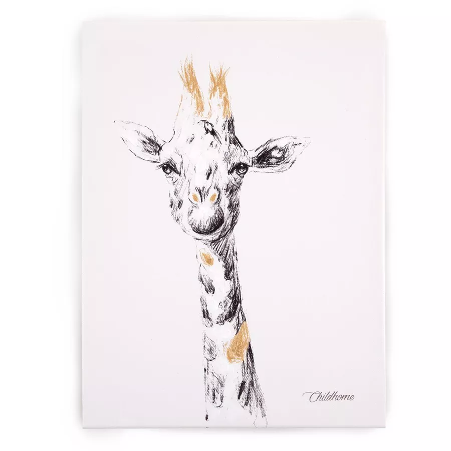 CHILDHOME Ölgemälde Giraffe 30 x 40 cm