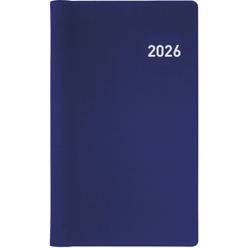 Biella Agenda 2026 Bruxelles, 1 Woche / 2 Seiten, blau