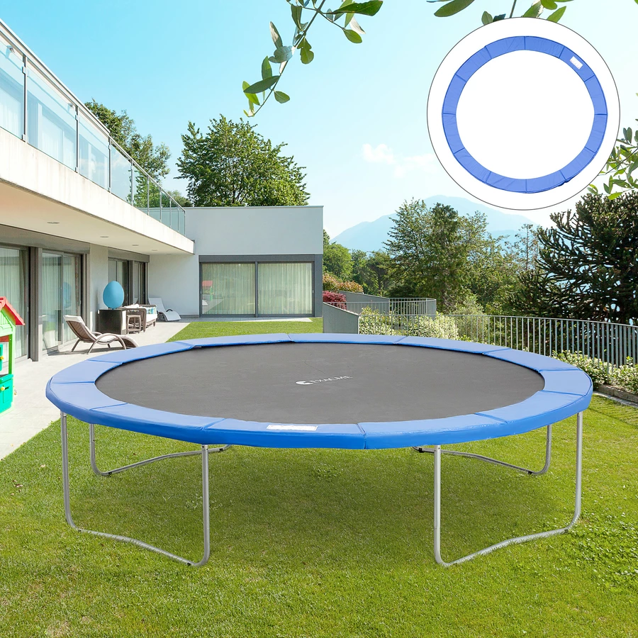 Outsunny Randabdeckung für Trampoline blau