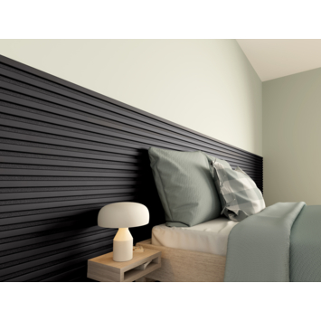 Lattenwand Decowall Acoustic lava eiken 260x30cm,2 stuks (1.56m2)