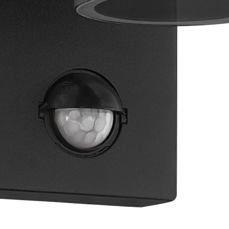 EGLORiga5WandlampBuiten-Sensor-GU10-16,5cm-Sensor-Zwart