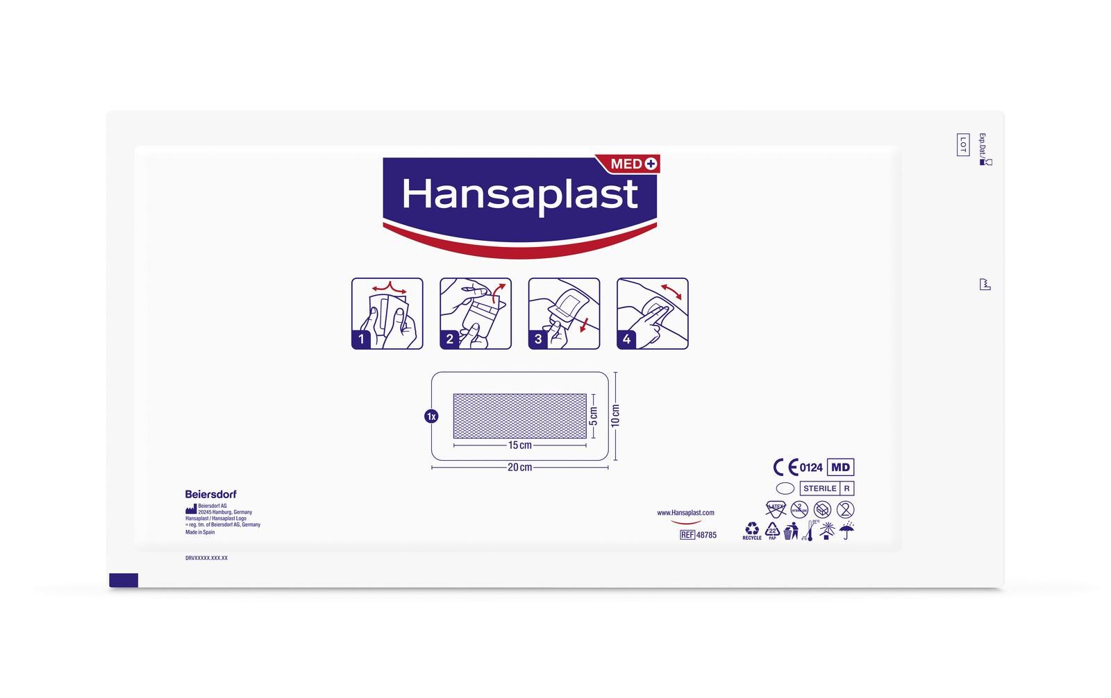 Wundpflaster Sensitive 4XL 5 StückSteriles Pflaster